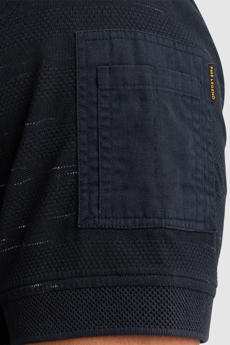 PME legend short sleeve polo jacquard pique